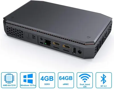 Mini PC T12, AMD A4-7210 Quad-Core, Windows 10 Pro, 4GB DDR3 photo 7