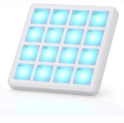 M-VAVE Wireless MIDI Pad Controller, Bluetooth, 16 Drum Pads photo 3