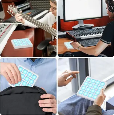 M-VAVE Wireless MIDI Pad Controller, Bluetooth, 16 Drum Pads photo 9