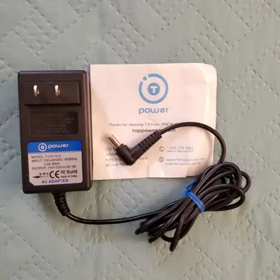 T-Power T-UV-12-2 12V 3A AC Adapter, 5.5mm Negative Center