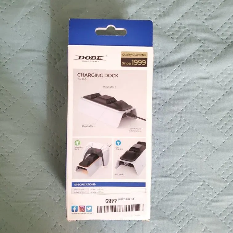 PS5 Controller Dual USB Fast Charging Dock Station