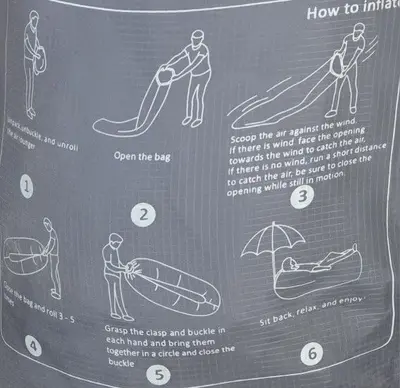 Outdoor Inflatable Lounger Air Sofa and Camping Bed photo 7