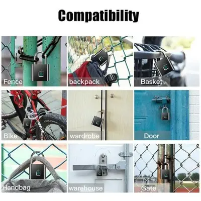 Fingerprint Smart Padlock, Keyless Anti-Theft Lock photo 6