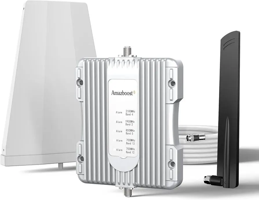 Amazboost Home Cell Phone Signal Booster, Up to 2,500 sq ft