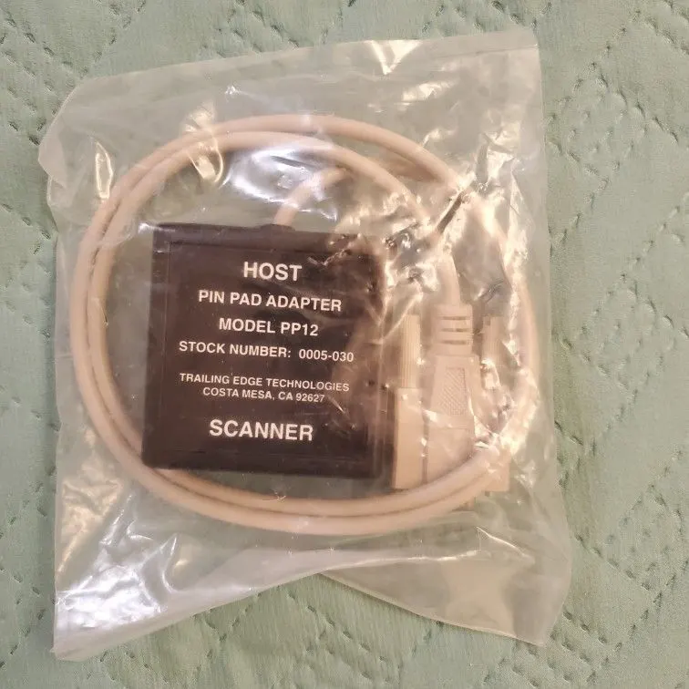 Trailing Edge Host Scanner 9-Pin Pad Adapter PP12, Serial to Network