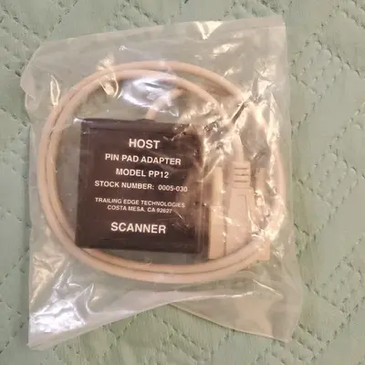 Trailing Edge Host Scanner 9-Pin Pad Adapter PP12, Serial to Network