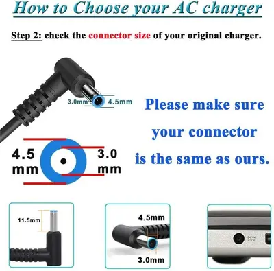 19.5V 3.33A 65W AC Charger for HP Stream, Pavilion, EliteBook photo 2