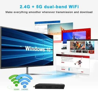 T6 Mini PC Stick, Fanless, Windows 10, Intel Atom photo 8