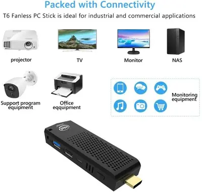 T6 Mini PC Stick, Fanless, Windows 10, Intel Atom photo 7