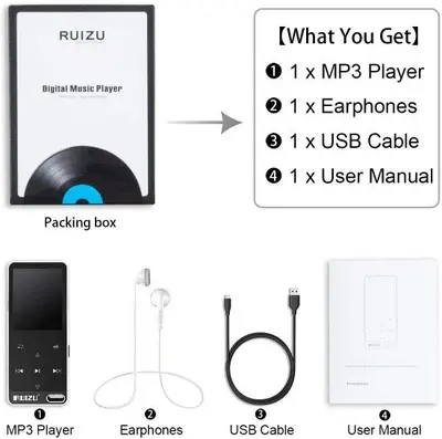 RUIZU X19 8GB MP3 Player with Speaker, FM Radio and Voice Recorder photo 10