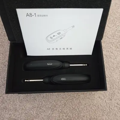 LEKATO A8 Wireless Guitar System, 4 Channels, Rechargeable