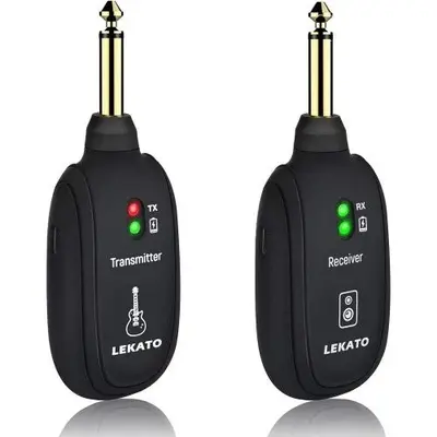 LEKATO A8 Wireless Guitar System, 4 Channels, Rechargeable photo 4