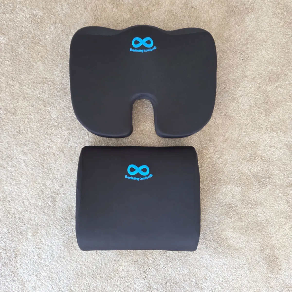 Everlasting Comfort Memory Foam Seat Cushion for Office Chair and Car