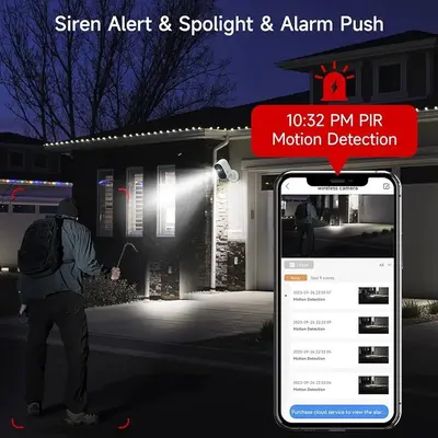 1080P Solar Outdoor Wireless Camera with Color Night Vision photo 4
