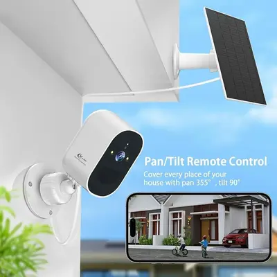 1080P Solar Outdoor Wireless Camera with Color Night Vision photo 2