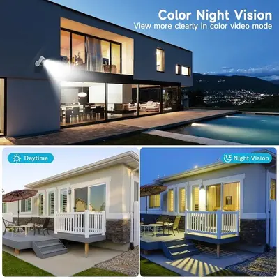 1080P Solar Outdoor Wireless Camera with Color Night Vision photo 6