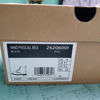 Dr. Martens 1460 Pascal Bex Pisa Leather Lace-Up Boots, Size 8 photo 3