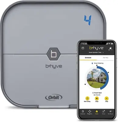 Orbit B-hyve 4-Zone Smart Indoor Sprinkler Controller (Missing Cap) photo 3