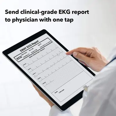 EMAY Wireless EKG Monitor, Portable ECG and Heart Rate Recorder photo 7