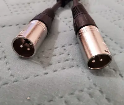 XLR Female to Dual XLR Male Y Cable, 6 in photo 2