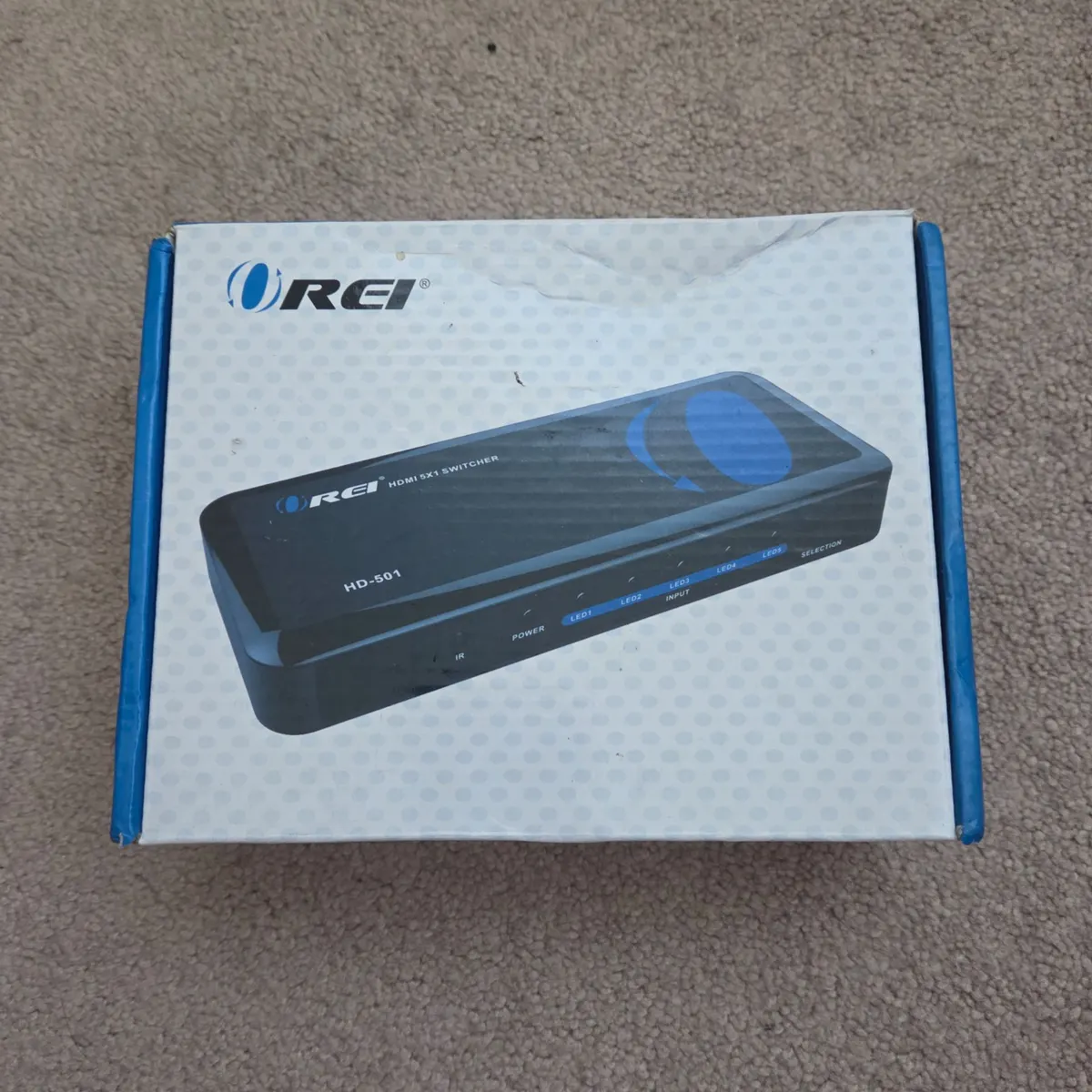 OREI HD-501 5x1 HDMI Powered Switcher with Remote, 1080P and 3D