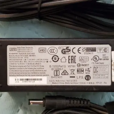 Genuine APD NB-65B19 19V 3.42A AC Adapter, 5.5-2.5mm photo 2