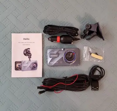 1080P Dual Dash Cam, Front and Rear Lens, 4" IPS Screen photo 3