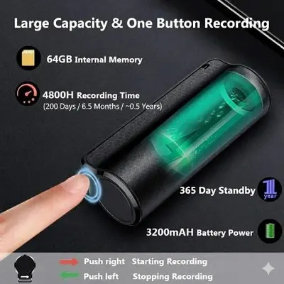 Magnetic Mini Voice-Activated Digital Audio Recorder photo 2