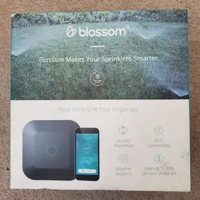 Blossom 8-Zone Wi-Fi Smart Watering Controller, Self-Scheduling