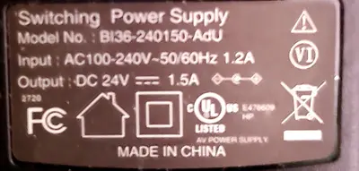 BI36-240150-AdU 24V 1.5A Switching Power Supply photo 2