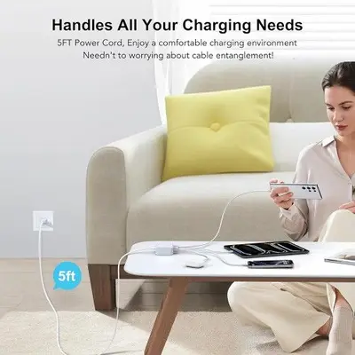 100W GaN 6-Port USB-C Fast Charging Station photo 8