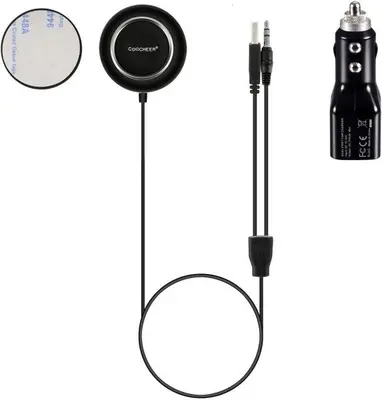 Coocheer Bluetooth 4.0 Music Receiver and Hands-Free Car Kit with AUX photo 4