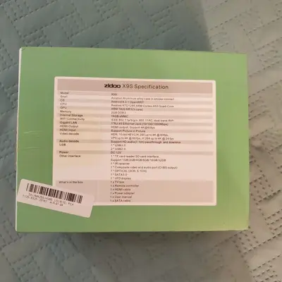 ZIDOO X9S 4K Android TV Box, Realtek 1295 photo 2