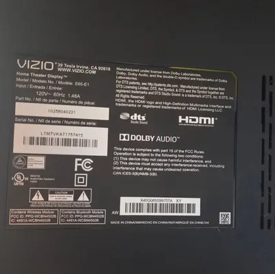Vizio 65" Smart 4K UHD TV, Model E65-E1 photo 2
