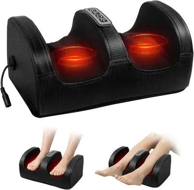 Heated Foot and Leg Massager with Roller, 3 Modes photo 2
