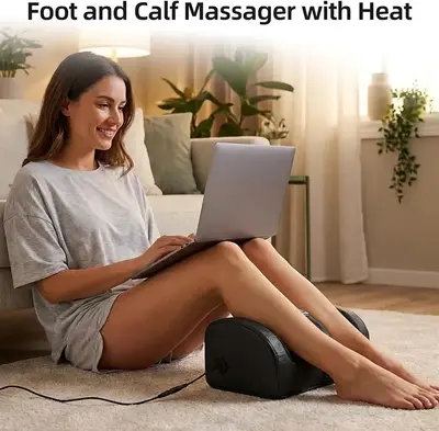 Heated Foot and Leg Massager with Roller, 3 Modes photo 4