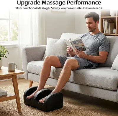 Heated Foot and Leg Massager with Roller, 3 Modes photo 6