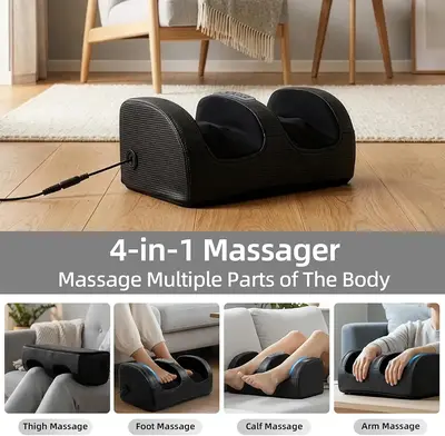 Heated Foot and Leg Massager with Roller, 3 Modes photo 7