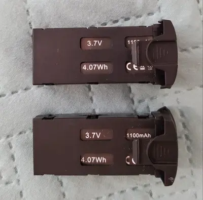 3.7V 1100mAh Modular LiPo Drone Batteries, 2 Pieces photo 3