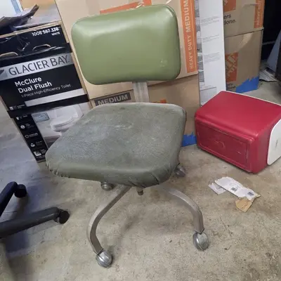 Set of 3 Vintage Mid-Century Office Chairs, Steelcase and Industrial Style photo 2