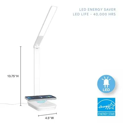 Atmosphere Desk Lamp with Wireless Phone Charger photo 6