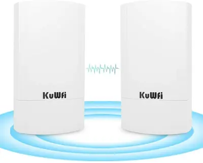 KuWFi 2-Pack 5.8G 900Mbps Long-Range WiFi Bridge, 2-3 km photo 9
