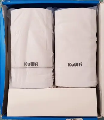 KuWFi 2-Pack 5.8G 900Mbps Long-Range WiFi Bridge, 2-3 km photo 2