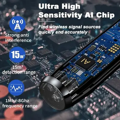 Camera and Bug Detector, GPS Tracker and RF Scanner, 28-Hour Battery photo 3