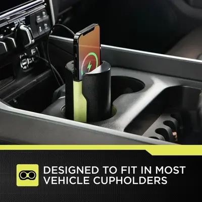Auto Drive Qi Wireless Cup Holder Charger Power Bank AC533588 photo 9