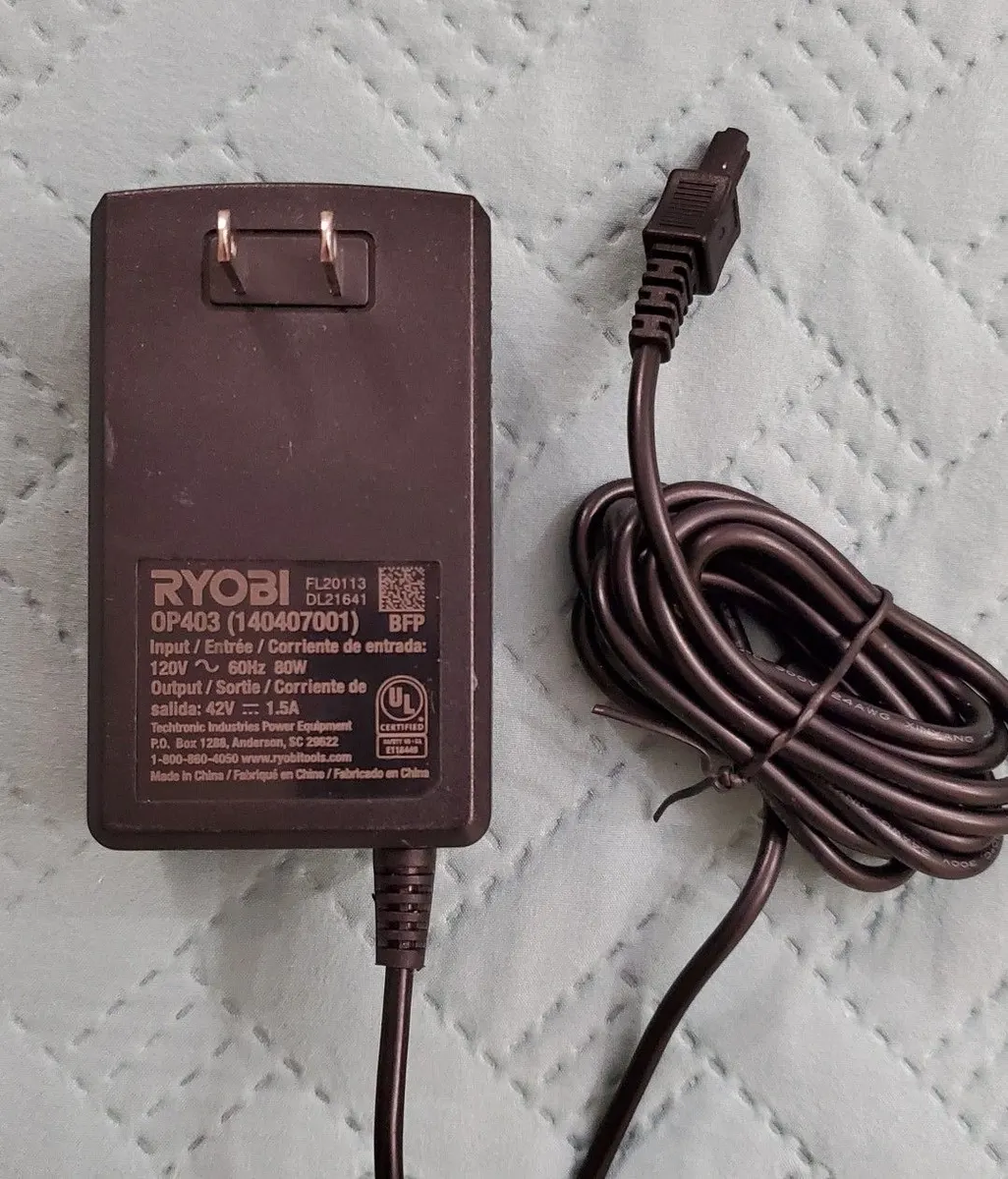 Original 42V 1.5A Ryobi AC Adapter for OP403 40V Charger