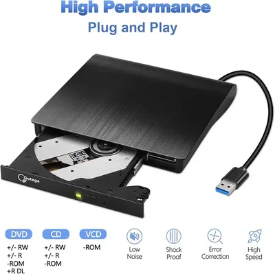 USB 3.0 Slim Pop-Up External CD/DVD-RW Burner photo 5