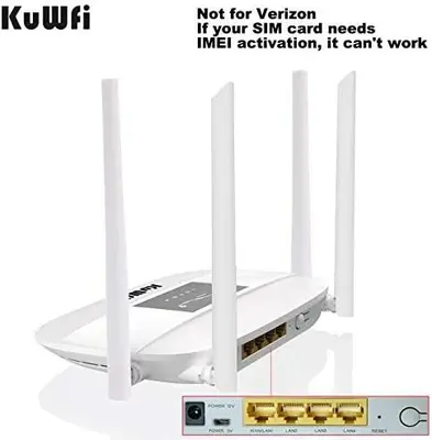 KuWFi LC111-L 4G LTE CPE Wireless WiFi Router, 300Mbps, Unlocked photo 3