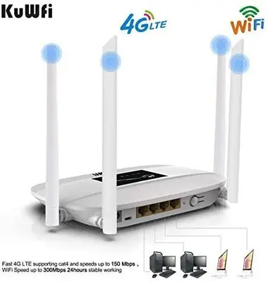 KuWFi LC111-L 4G LTE CPE Wireless WiFi Router, 300Mbps, Unlocked photo 7