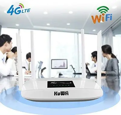 KuWFi LC111-L 4G LTE CPE Wireless WiFi Router, 300Mbps, Unlocked photo 4
